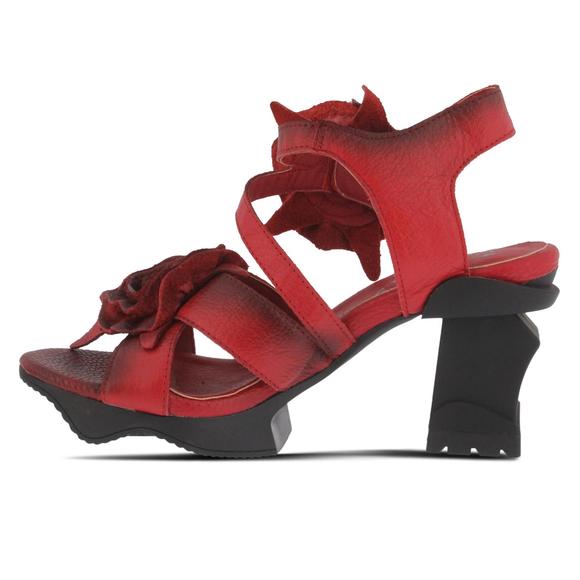 NEW SPRING STEP SHOES shelly ankle strap sandal in red - Picture 2 of 2